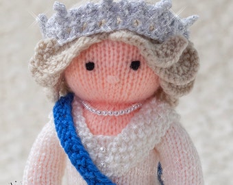 pdf Digital download - Doll - Princess, Queen KNITTING pattern – Intermediate to Advanced