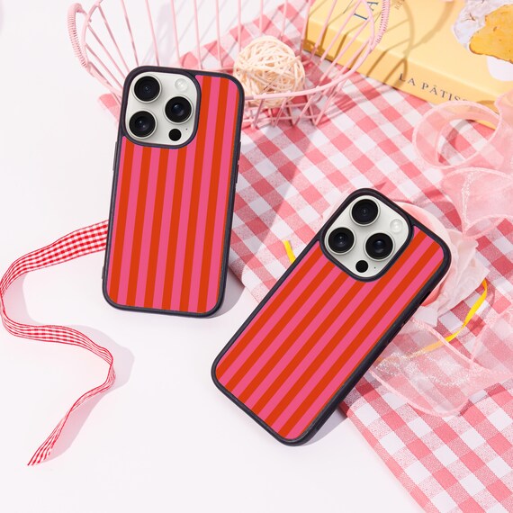 Pink and Red Stripes Personalised Phone Case for iPhone 16 15 14 13 12 Pro Max,custom Case,simple iPhone 8 Plus Case,2025 Trendy Phone Case - Etsy Pink and Red Stripes Personalised Phone Case for iPhone 16 15 14 13 12 Pro Max,custom Case,simple iPhone 8 Plus Case,2025 Trendy Phone Case - Etsy