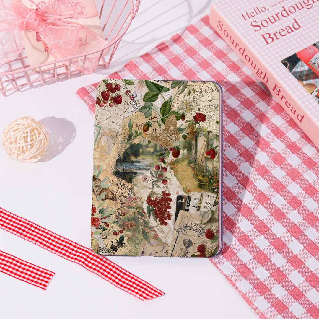 Vintage Botanical Collage Kindle Paperwhite 2025 All New Kindle Case ...