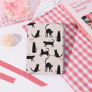 Black Cat Pattern Kindle Paperwhite Case All New Kindle Case,Paperwhite Cover Kindle Case For Paperwhite 1/2/3/4,Kindle Case With Hand Strap