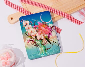 Fantasy Flower Bouquet iPad Case with Pen Holder for 2025 Air 7-11/13″,Custom iPad Mini 6 Cases iPad Cover,iPad Pro 2025, iPad 10/9/8th Case