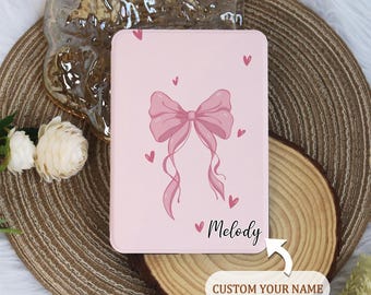 Pink Bow Kindle Paperwhite 2021 Case, All New Kindle Case, Paperwhite Cover Kindle Case For Paperwhite 1/2/3/4, Kindle 2022,Kindle 11th