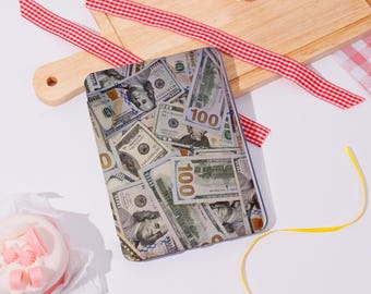 Currency Art Design iPad Case with Pen Holder for 2025 Air 7-11/13,Custom iPad Mini 6 Case iPad Cover, iPad Pro 2024/2025,iPad 10/9/8th Case
