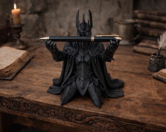 Sauron-pennenhouder / grappig bureauaccessoire / Lord of the Rings-cadeau / Epic Villian-bureaudecor