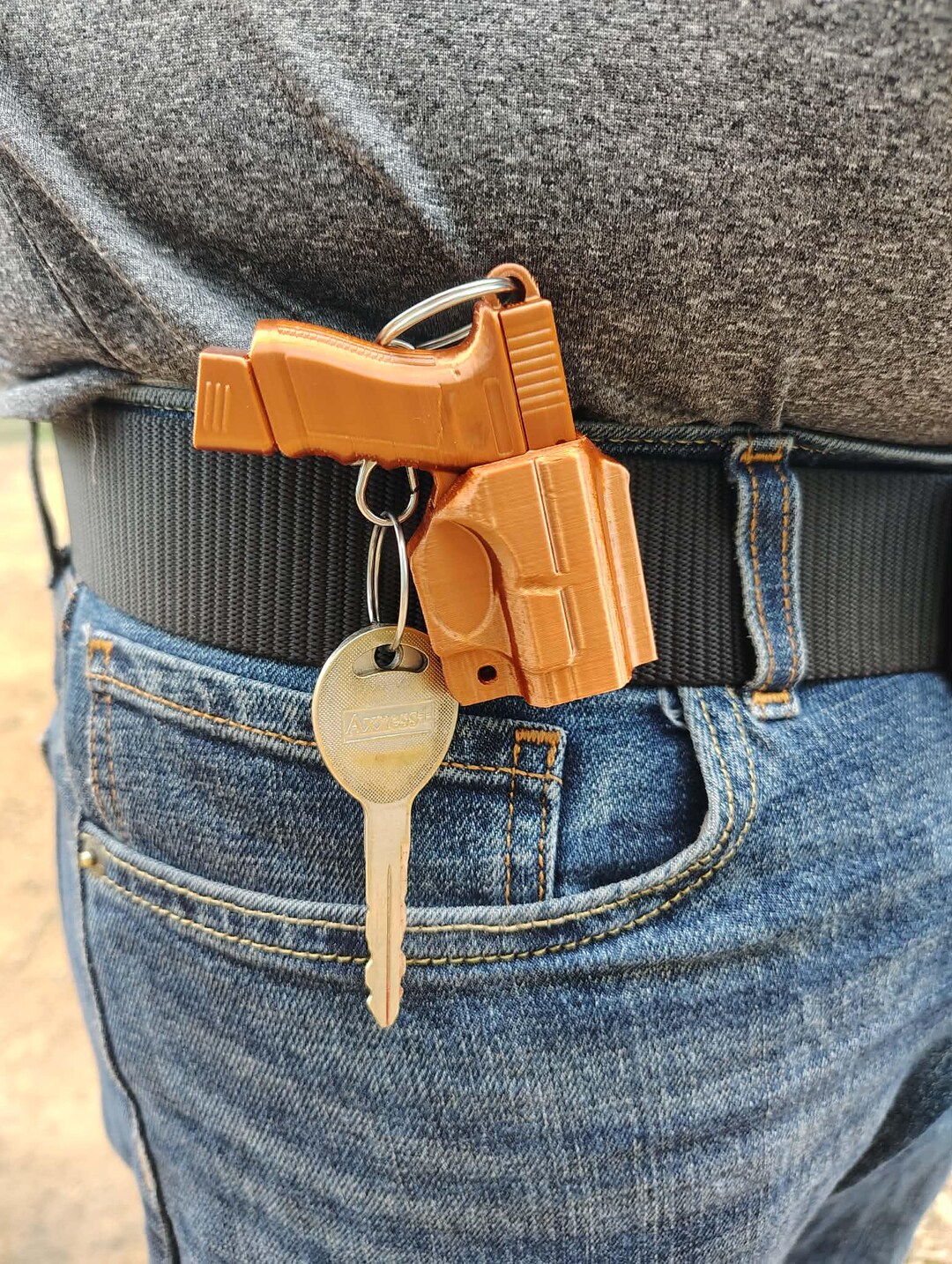 Compact Pistol Keychain | Concealed Carry Style Keyholder | Tactical ...