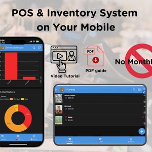 Mobile POS System AppSheet, Inventory App, Barcode Scanner, No Fee Stock Tracker