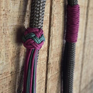 Licou D'encolure En Coton Pour Cheval - Bride Sans Mors Tiffany's Braided Tack - Gris