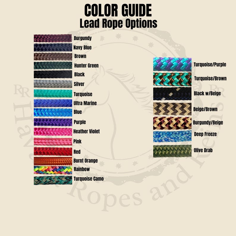 Handmade Yacht Rope Horse Lead, No Snap Lead Ropes, Custom Length and ...