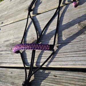 Custom Horse Halter With Braided Noseband, Yacht Rope Halter, Handmade ...