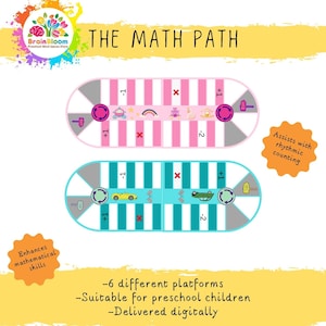 Early Educational Games- The Math Path Preschool Mind Games -  Digital Counting Adventure, Enhance Early Math Skills