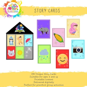 Play-Based Learning Story Cards: Homeschool Printable Game- Kids Activities