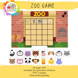 Digital Math Game for Child Development Fun: Zoo Game