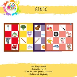 Bingo Game for Kids - Preschool Activities & Early Education