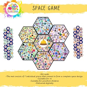 Preschool Game Space: Printable Matching Game for Kids