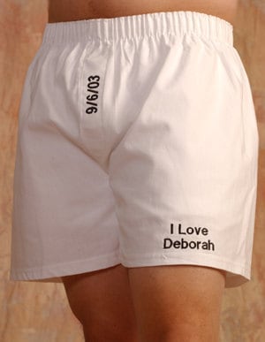 Wedding White Boxer Shorts