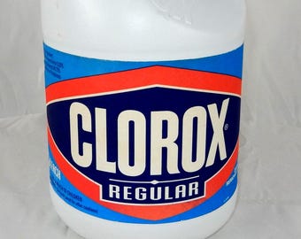 Empty Vintage Clorox Regular Bleach 1 Gallon Bottle Movie Prop 1991