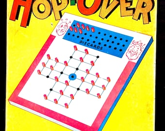 Rare 1950s Hop-Over Game by Eclipse | All 32 Pegs | Chicago IL Skill Puzzle | USA
