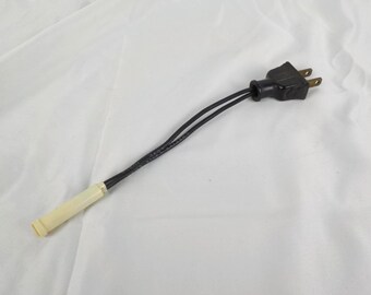 Vintage Chester Cable Corp Orange Indicator Light 6" Cord End 1970s Night Light