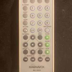 Magnavox RC-1810 DVD Player Remote Control (early 2000s)