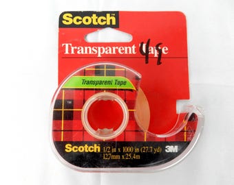 Vintage 1997 Scotch Transparent Tape 1/2" x 1000" NOS
