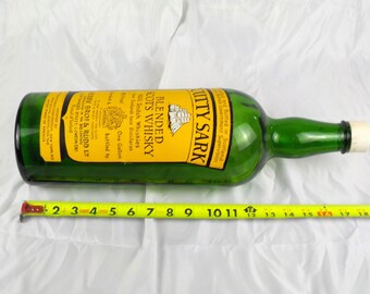 Vintage Cutty Sark 1 Gallon Green Glass Whiskey Bottle 18.5