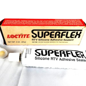Vintage Loctite Superflex RTV Silicone Sealant 3oz Clear NOS 1980s-90s