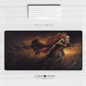 ELDEN RING - Gaming Desk Mat | MALENIA |  31.5 x 15.5 in / 80 x 40 cm  - Blade of Miquella - xl mouse pad - merch