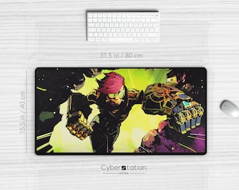 ARCANE - Gaming Desk Mat | VI |  31.5 x 15.5 in / 80 x 40 cm - Piltover Finest - Enforcer Squad | Gift idea | Riftbound