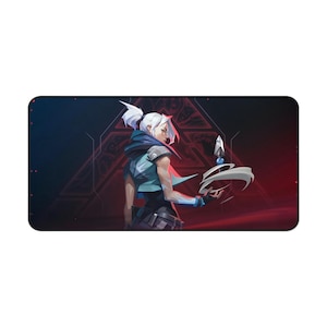 Escritorio VALORANT - Alfombrilla de escritorio para juegos / JETT / 80 x 40 cm -