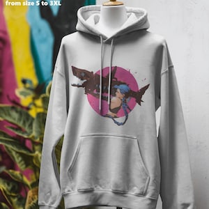 ARCANE - Unisex Hoodie | JINX & Fishbones |  S to 5XL -  arcane merch - clothing