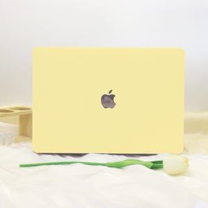 Solid Yellow Design MacBook Shell Case Cover For New MacBook Pro 13 14 M2 Air 13 A3113, A2337 A2338 Macbook Pro 15 16 Case,Apple Laptop Case