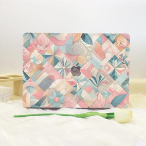 Etui na MacBooka z kwiatowymi elementami, do nowego MacBooka Pro 13 14 M2 M4 Air 13 A3113, A2337 A2338, etui na MacBooka Pro 15 16, etui na laptopa Apple