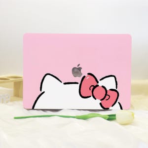 Cartoon Cat New MacBook Shell Case Cover For New MacBook Pro 13 14 M1 M2 Air 13 A3113, A2337 A2338 Macbook Pro 15 16 Case, Apple Laptop Case