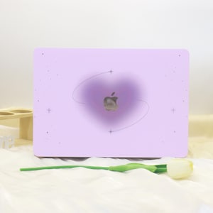 Purple Heart MacBook Shell Case Cover For New MacBook Pro 13 14 M1 M2 Air 13 A3113, A2337 A2338 Macbook Pro 15 16 Case, Apple Laptop Case