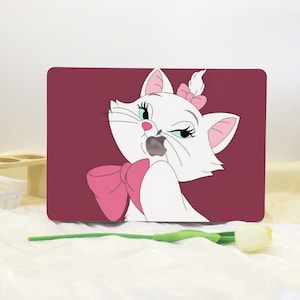 Tsundere Kitten MacBook Shell Case Cover For New MacBook Pro 13 14 M1 M2 Air 13 A3113, A2337 A2338 Macbook Pro 15 16 Case, Apple Laptop Case