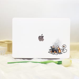 Cartoon Psyduck MacBook Shell Case Cover dla nowego MacBooka Pro 13 14 M1 M2 Air 13 A3113, A2337 A2338 Macbook Pro 15 16 Case, Apple Laptop Case