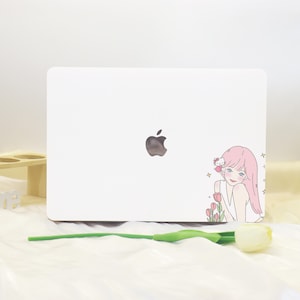 Sweet Girl MacBook Shell Case Cover For New MacBook Pro 13 14 M2 Air 13 A3113 A3241, A2337 A2338 Macbook Pro 15 16 Case, Apple Laptop Case