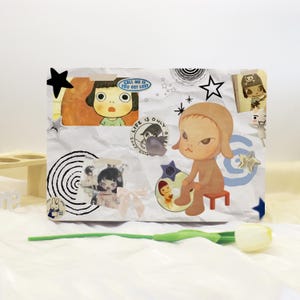 Cartoon Collage MacBook Shell Case Cover For New MacBook Pro 13 14 M1 M2 Air 13 A3113, A2337 A2338 Macbook Pro 15 16 Case, Apple Laptop Case