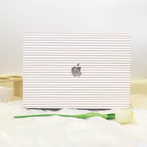Brown Line Macbook Case Cover For New MacBook Pro 13 14 M1 M2 Air 13 A3113, A2337 A2338 Macbook Pro 15 16 Case, All New Apple Laptop Case