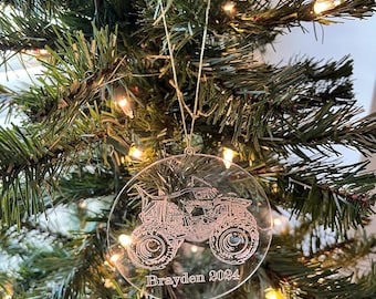 Monster Jam Ornaments, Monster Truck Ornaments El Toro Loco, Grave Digger, Megaladon, Zombie