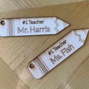 Teacher Keychain Digital SVG Files