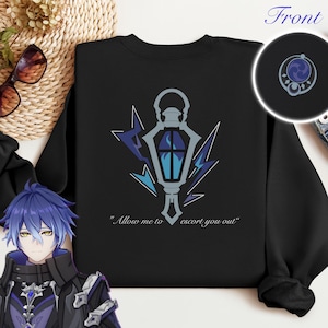 Flins-inspirerad tröja – Nod-Krai Lightkeeper Lore Design | Snowland Fae Guardian | Dark Fantasy Fan Merch