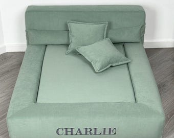 Luxury Dog Bed, Mini Pet Sofa Bed Like Human, Custom Velvet Pet Bed, Designer Pet Furniture, Personalized Dog Couch, Pet Lovers Gift
