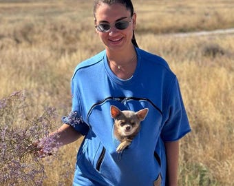 Handmade Chihuahua Lover Sweatshirt | Cozy Pet Carrier Hoodie or Sweatshirt for Dog & Cat Owners