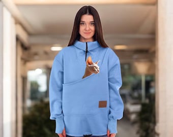 Sphynx Cat Gift Sweatshirt | Warm Hairless Cat Sweatshirt for Pet Lovers | For pets 0.5-3kg | 1-7lbs