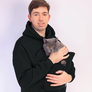 ペットギフトパーカー | ハンズフリー犬＆猫キャリアスウェットシャツ
