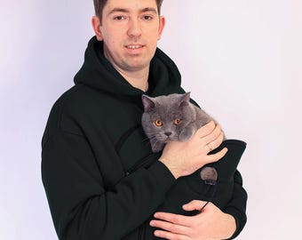 Pet Gift Hoodie | Hands-Free Dog & Cat Carrier Sweatshirt