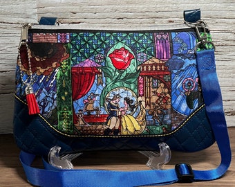 Stained Glass Princess Purse with crossbody Strap