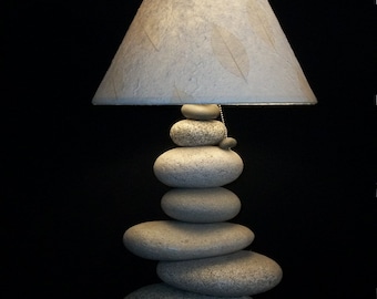 Maine Stacked Stone  Balance Rock Lamp