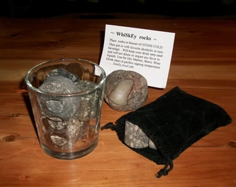 Whiskey Rocks ~ 6 rocks!  ( 2 sets of 3 rocks )